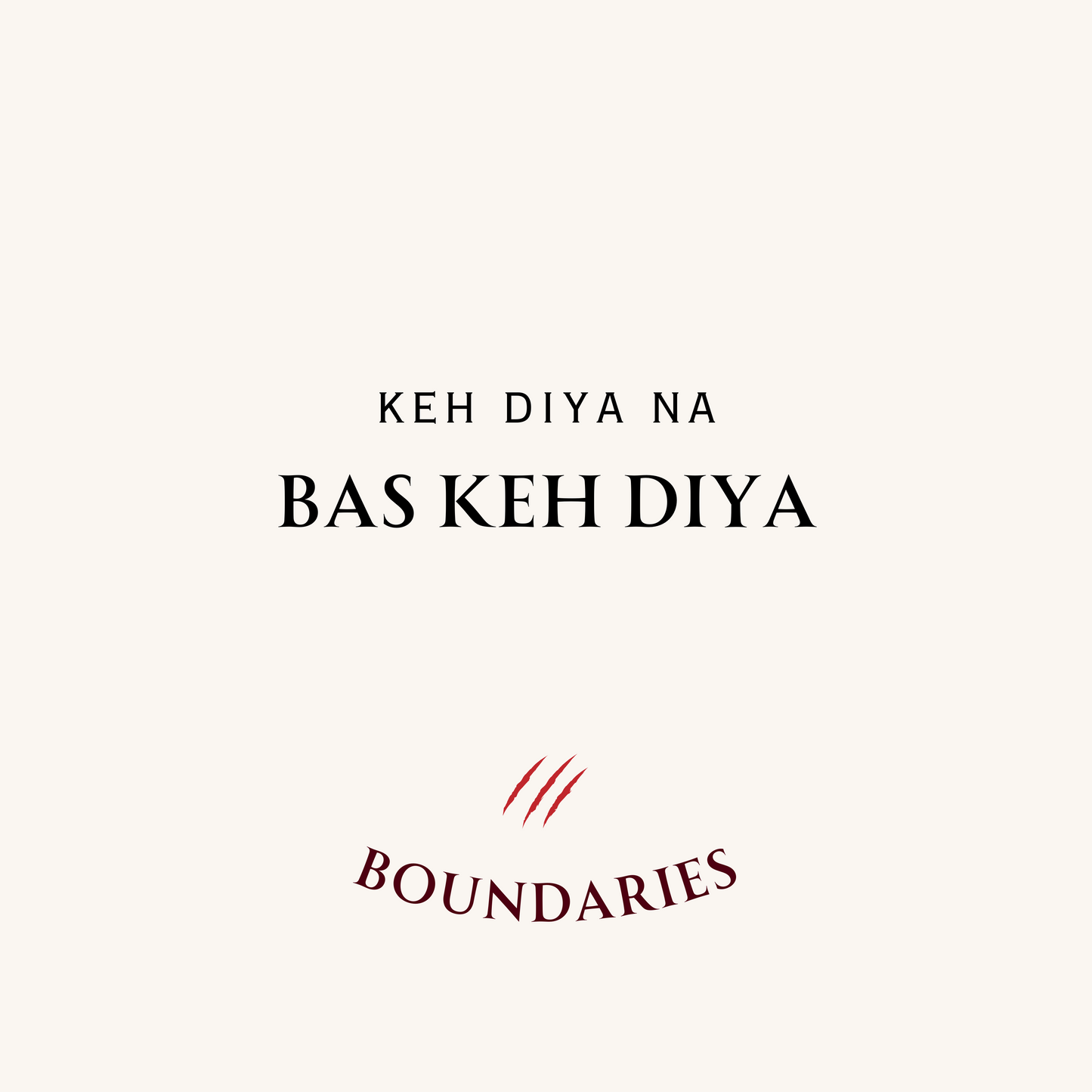 boundaries